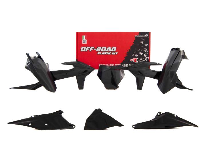 R-TECH BLACK PLASTIC KIT/6 KTM SX/SX-F/XC/XC-F 2019-2022