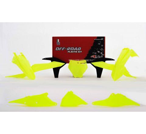 R-TECH NEON YELLOW PLASTIC KIT/6 KTM SX/SX-F/XC/XC-F 2019-2022