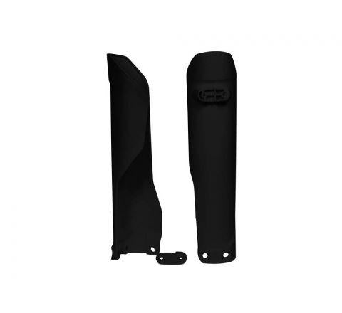 R-TECH BLACK FORK GUARDS HUSQ TC/FC/TX/FX 125-501 16-22, TE/FE 125-501 16-23