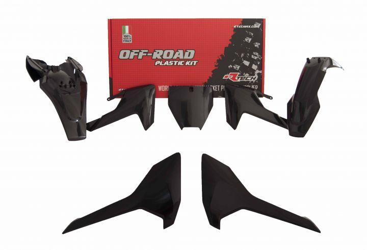 R-TECH BLACK PLASTIC KIT/5 HUSQVARNA TC65 2017-2023