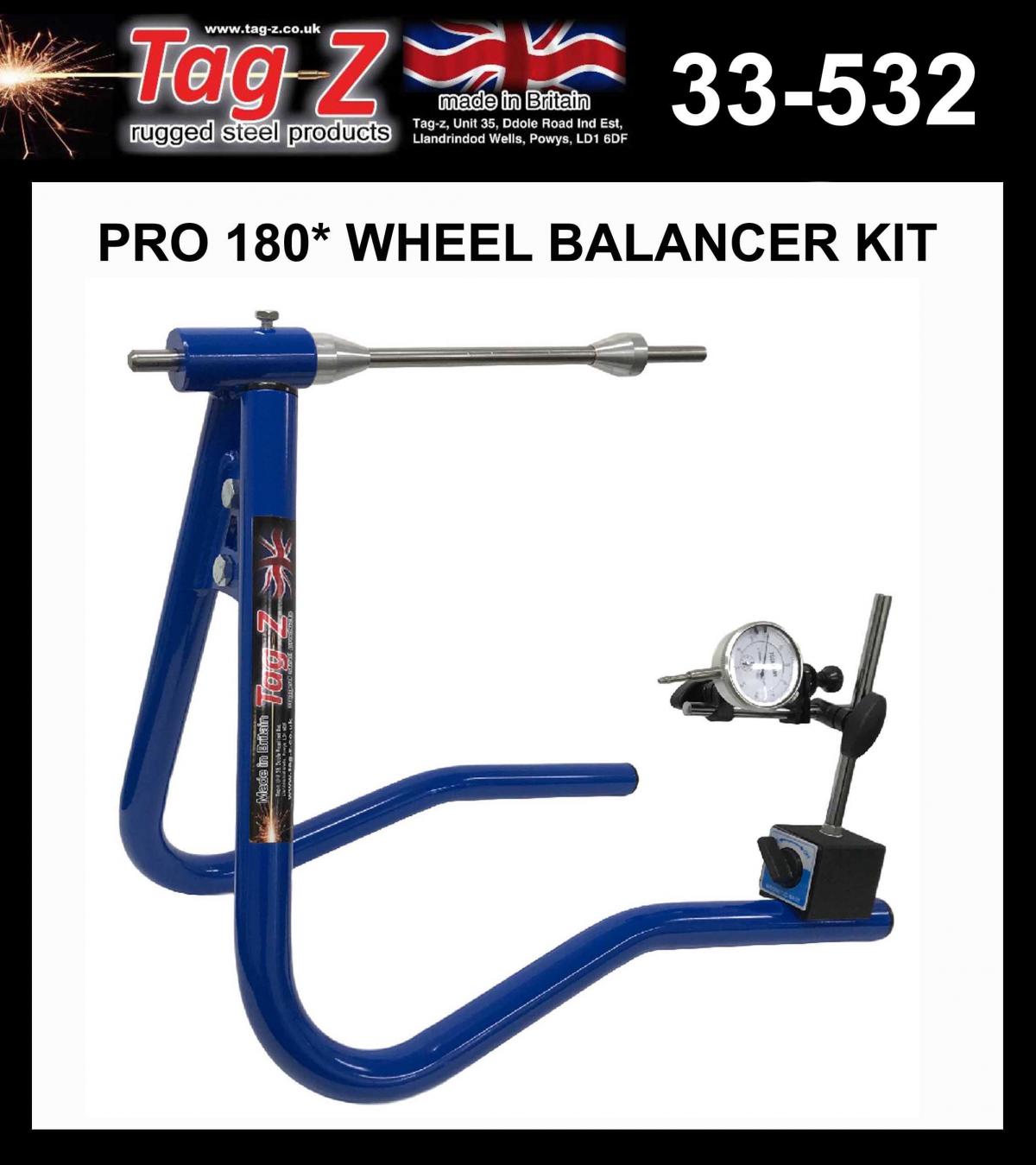 TAG-Z PRO 180* WHEEL BALANCER KIT, BLUE