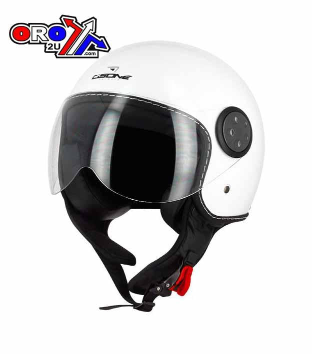 S-LINE ROAD HELMET ROAD 56 SMALL WHITE, HALF JET VISOR