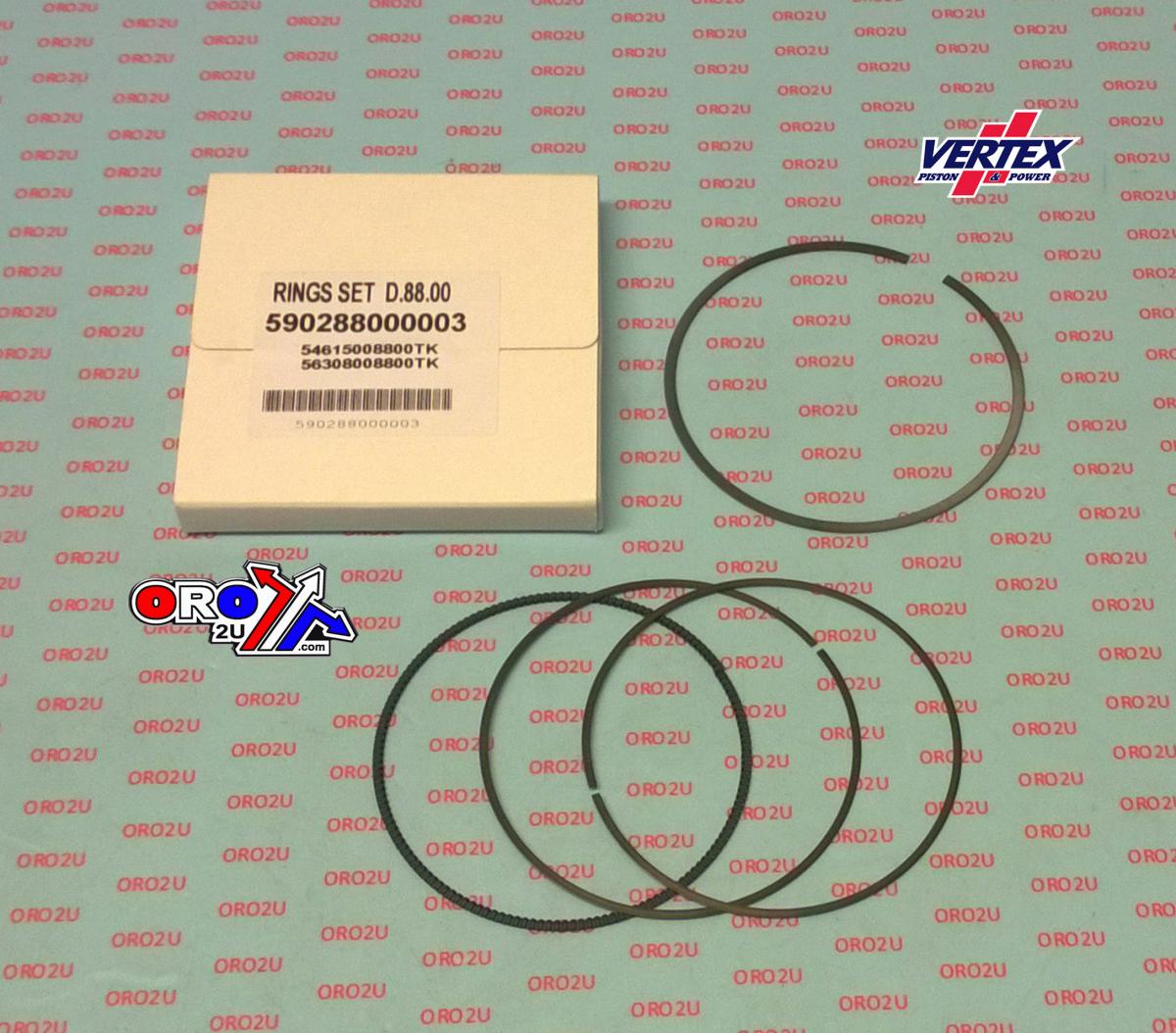VERTEX PISTON RING 88mm BETA RR 350 2016-2020, RR 390 2016-2020