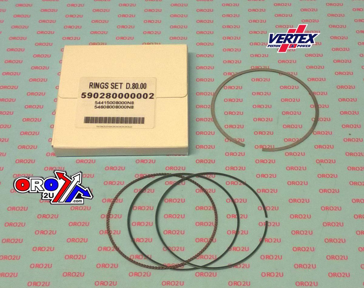 VERTEX PISTON RING 80mm KTM 250 SX-F 2006-2012, EXC-F 2007-2013