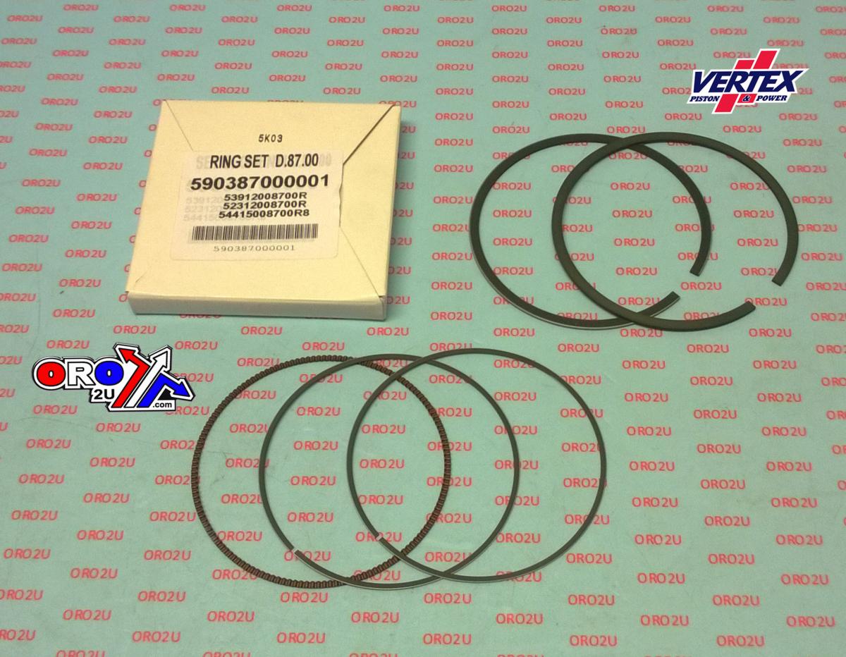 VERTEX PISTON RING 87mm HONDA TRX400EX 1999-2008