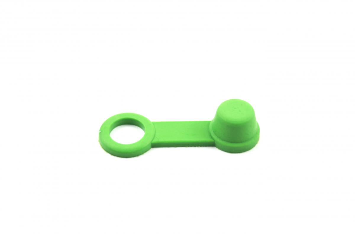 10 RUBBER CAPS GREEN, BLEED NIPPLE COVER CAP