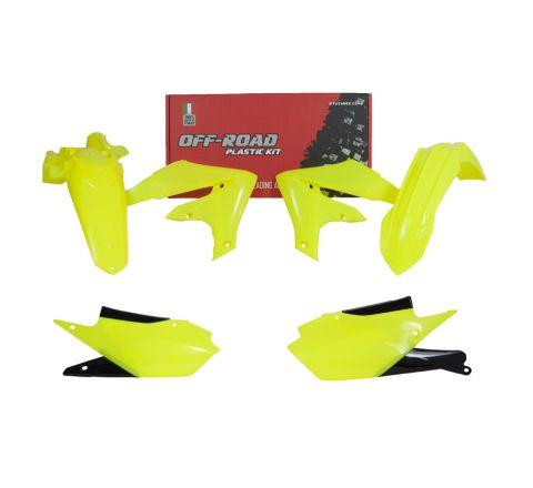 R-TECH NEON YELLOW PLASTIC KIT/4 YAMAHA WR250F 2020-2022, WR450F 2019-2022