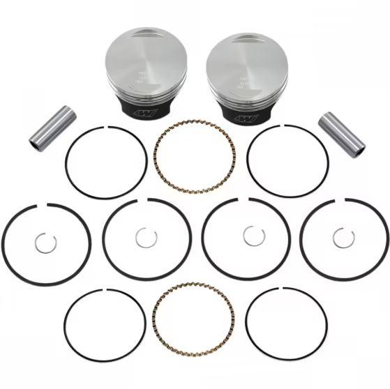 WISECO 3.4955" PISTON KIT PS, HARLEY DAVIDSON 1340 EVO 85-99 Flat Top 8.5.:1 CR