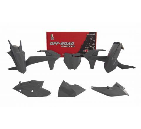 R-TECH QUANTUM GREY PLASTIC KIT/6 KTM SX/SX-F 2016-2018, XC/XC-F 2017-2018