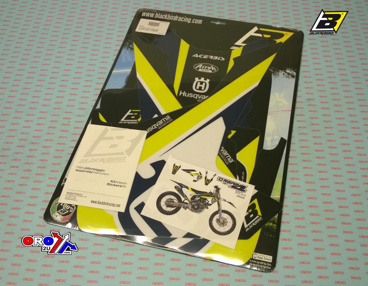 HUSQVARNA FC 16-18, FE 17-19, TC/TX125 16-18, 250 17-19, DREAM 4 DECAL KIT