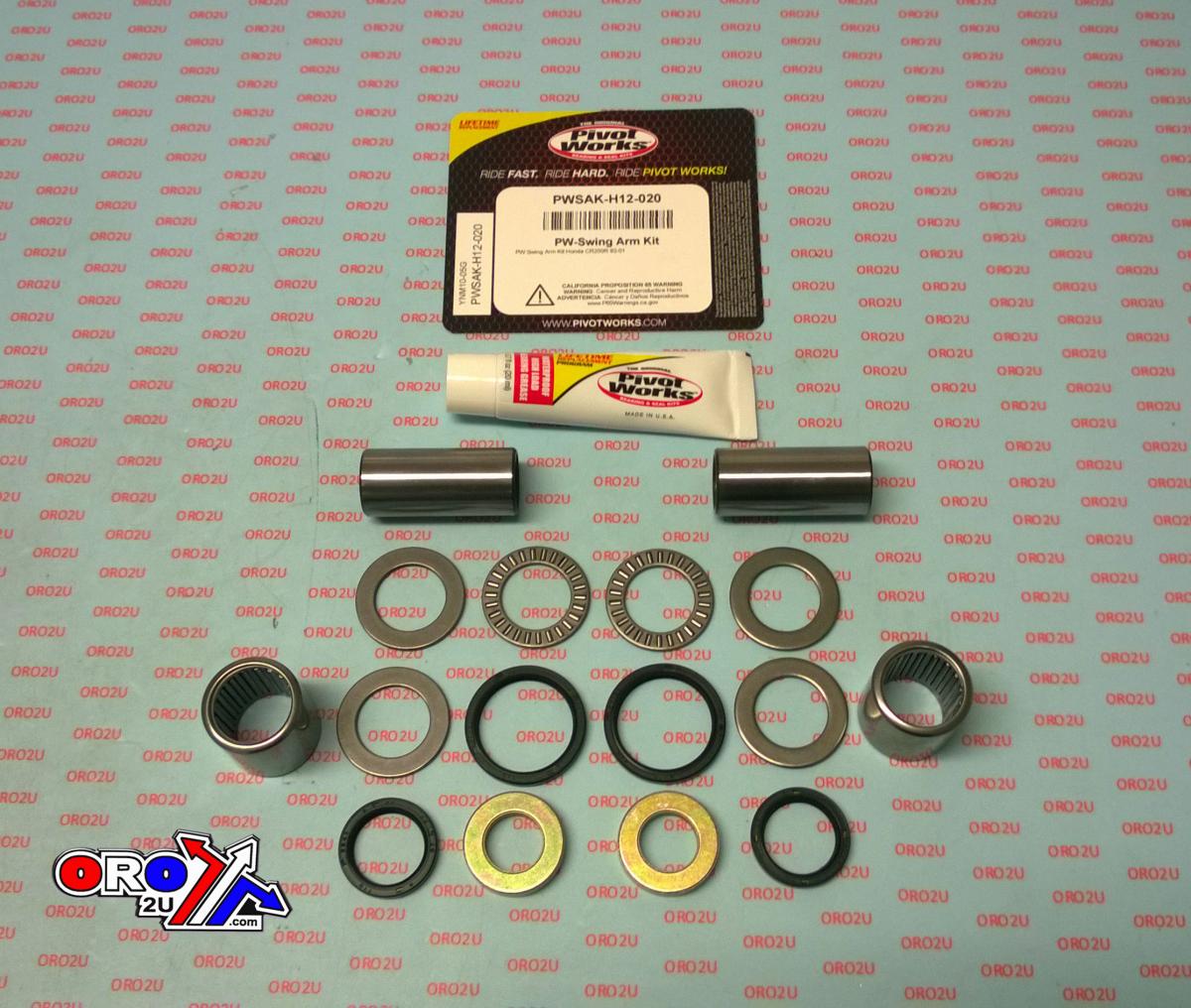 SWINGARM BEARING KIT HONDA CR250R 92-01, PIVOT WORKS PWSAK-H12-020, PWSAKH12020