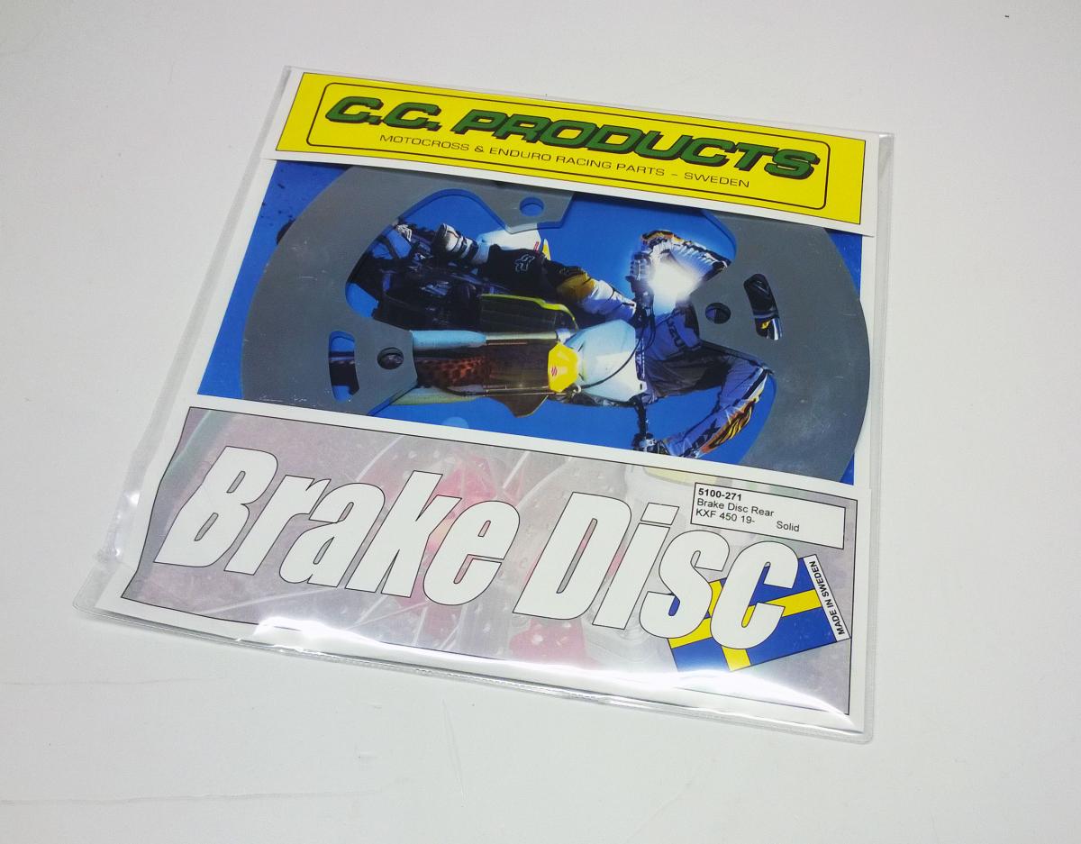 DISC BRAKE REAR SOLID KAWASAKI KX450F 19-23, CC PRODUCTS 5100-271