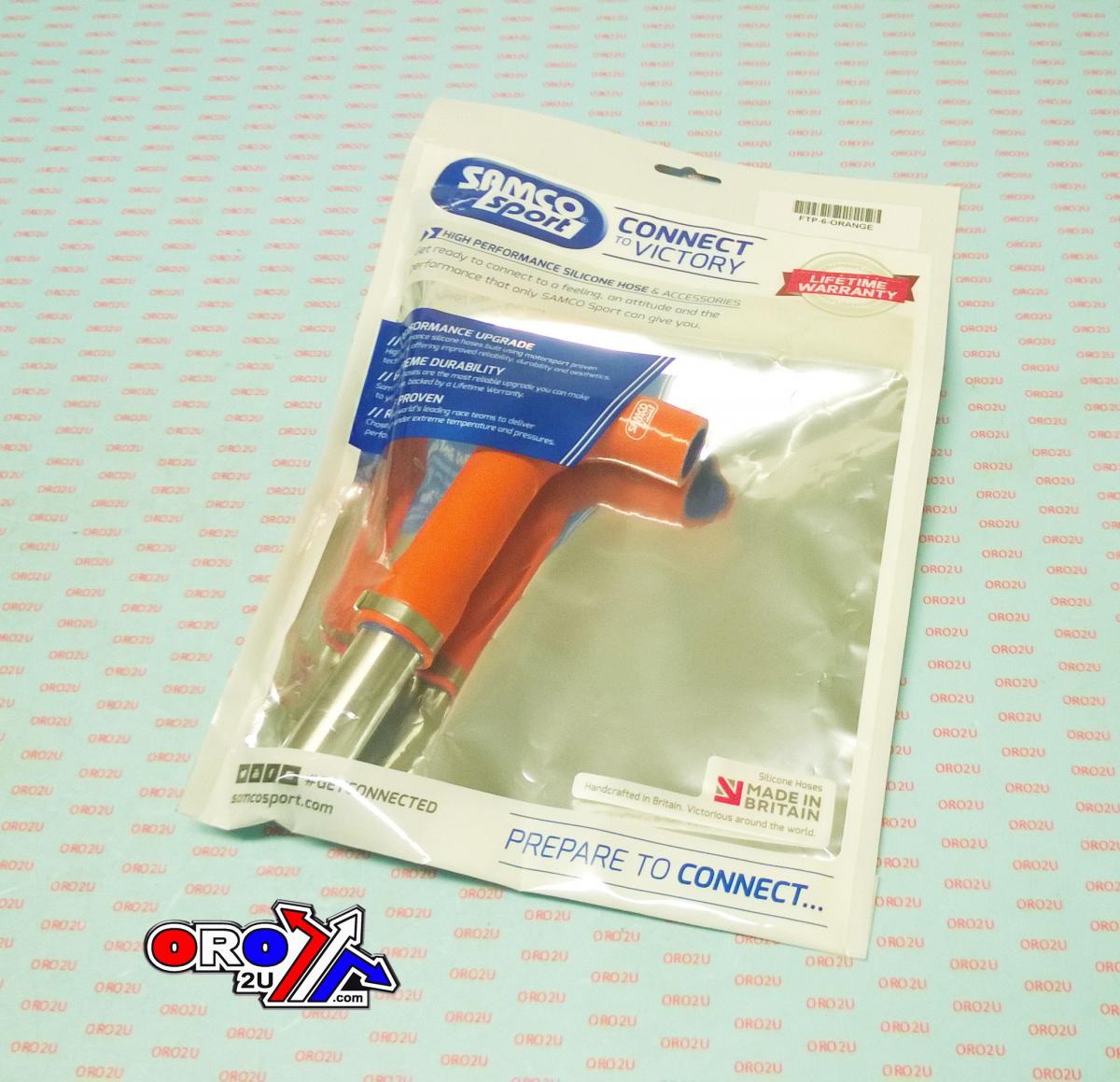 T PIECE COOLANT HOSE SAMCO, SAMCO FTP-6-OR, KTM 79135073000 79135071044