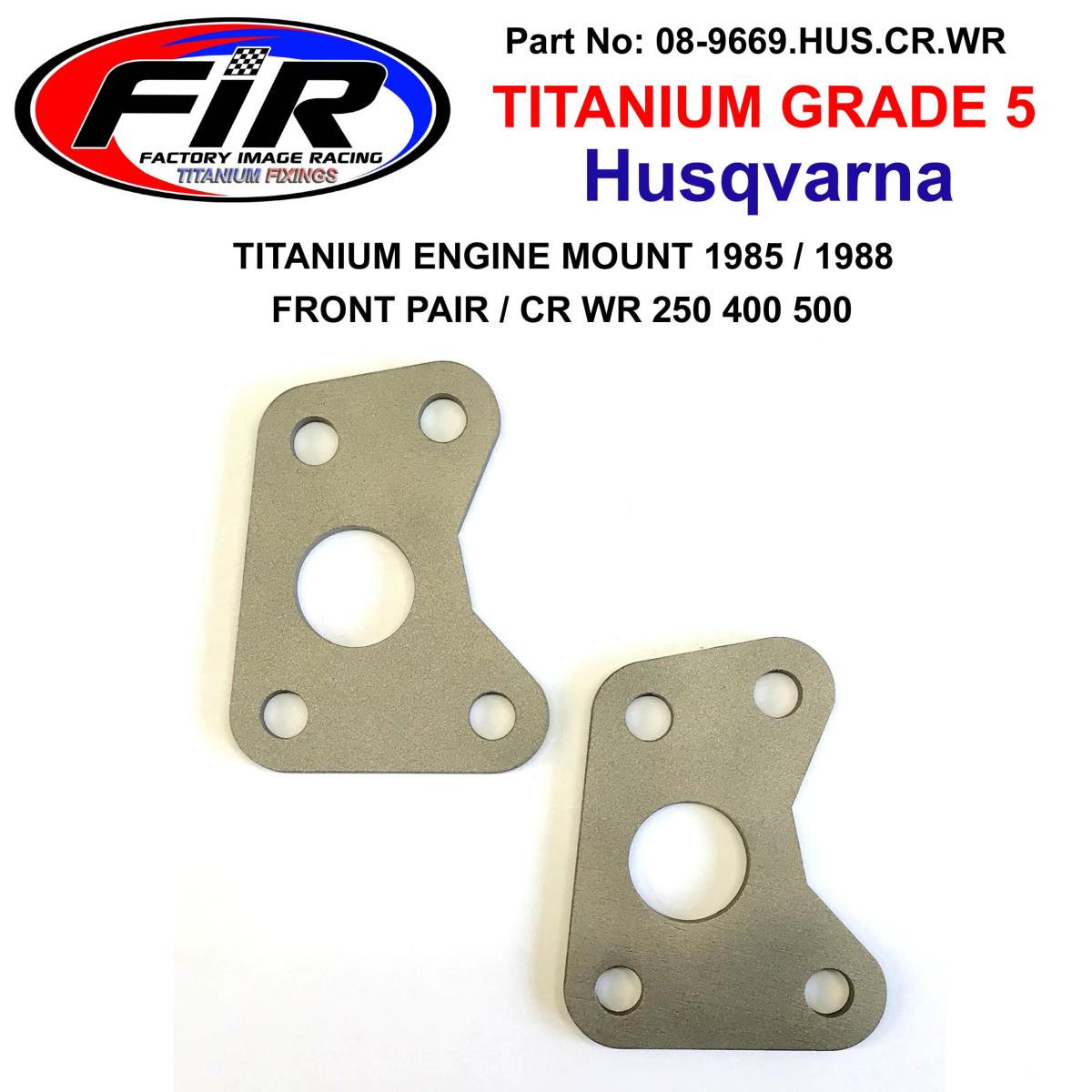 TITANIUM ENGINE MOUNT 1985 / 1988, FRONT PAIR / CR WR 250 400 500, 15-11-253-01