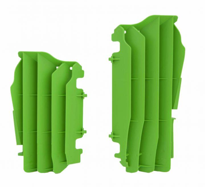 R-TECH GREEN O/S RAD LOUVERS/COVER KAWASAKI KX250F 2021-2022, KX450F 2016 - 2023