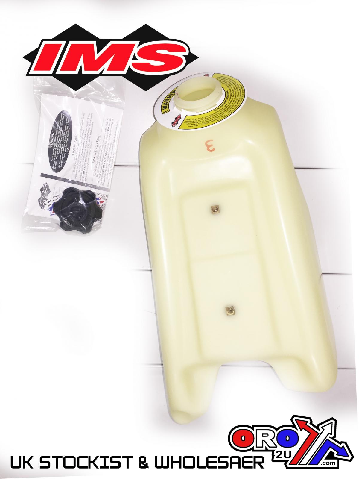 IMS Natural 3.6 gal Fuel Tank+Cap Honda CR125 1990, CR250 88-89, CR500 89-01