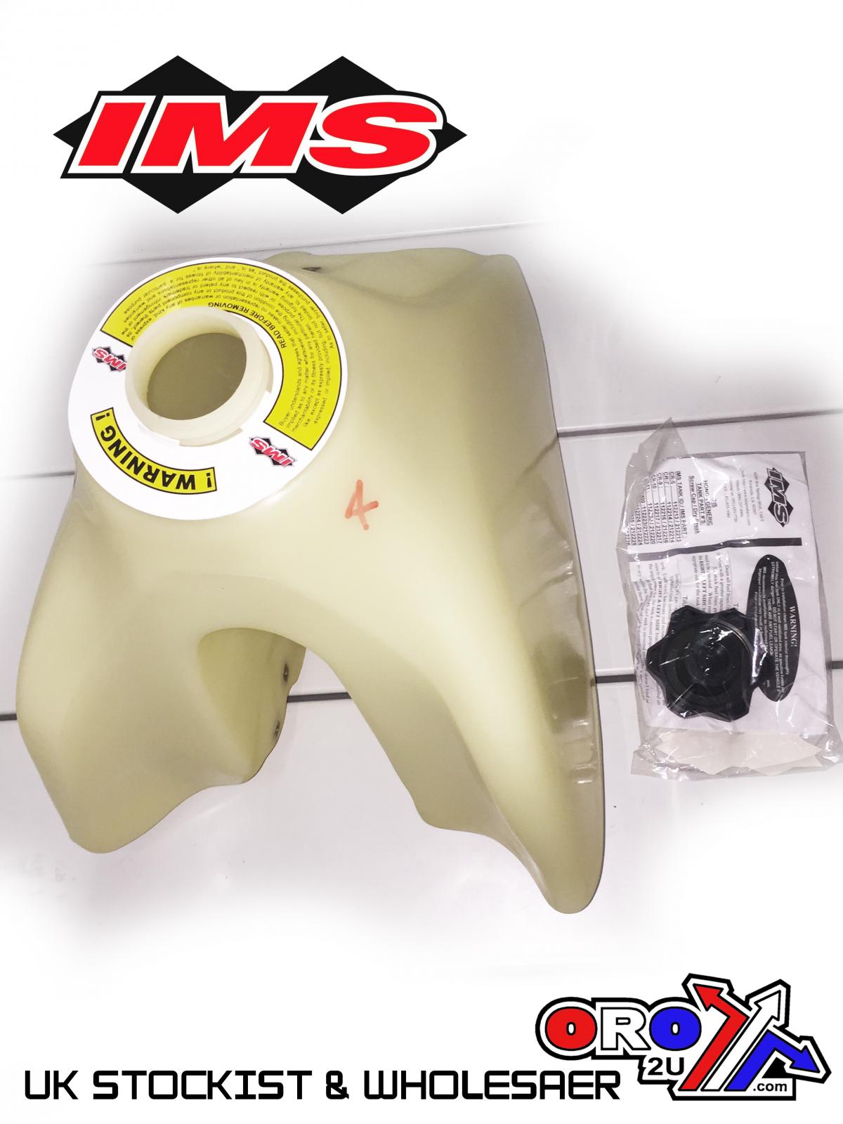 IMS Natural 4.0 gal Fuel Tank+Screw Cap Honda XR250R 1996-2004, XR400R 1996-2004