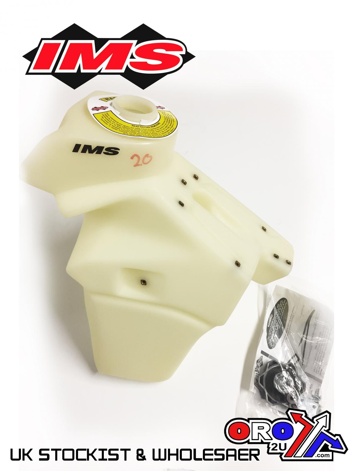 IMS Natural 2.7 gal Fuel Tank+Screw Cap Husq FC250-450 19-20, FX350/450 19-20