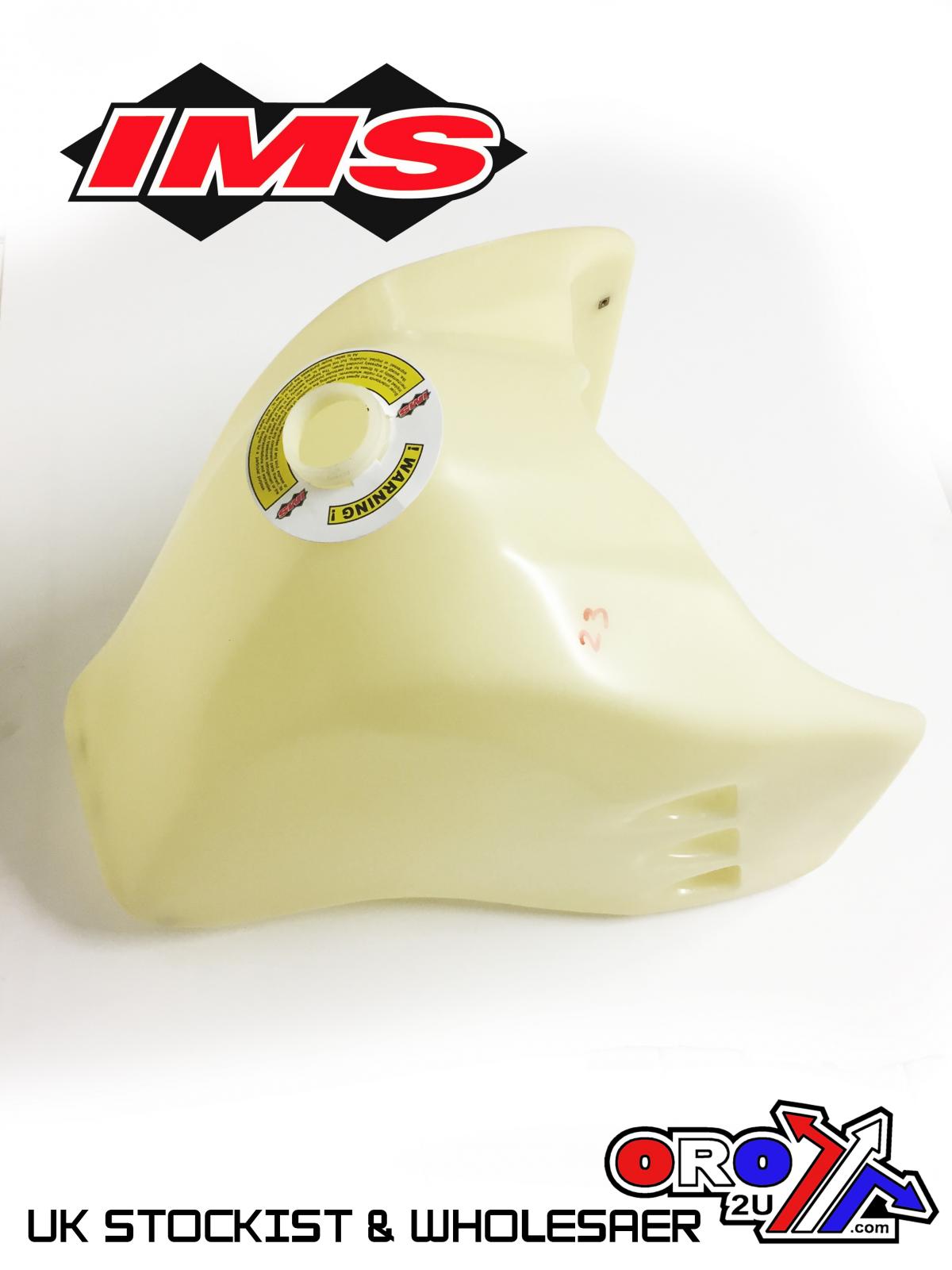 IMS Natural 6.6 gal Fuel Tank+Screw Cap Kawasaki KLR650 1987-2018