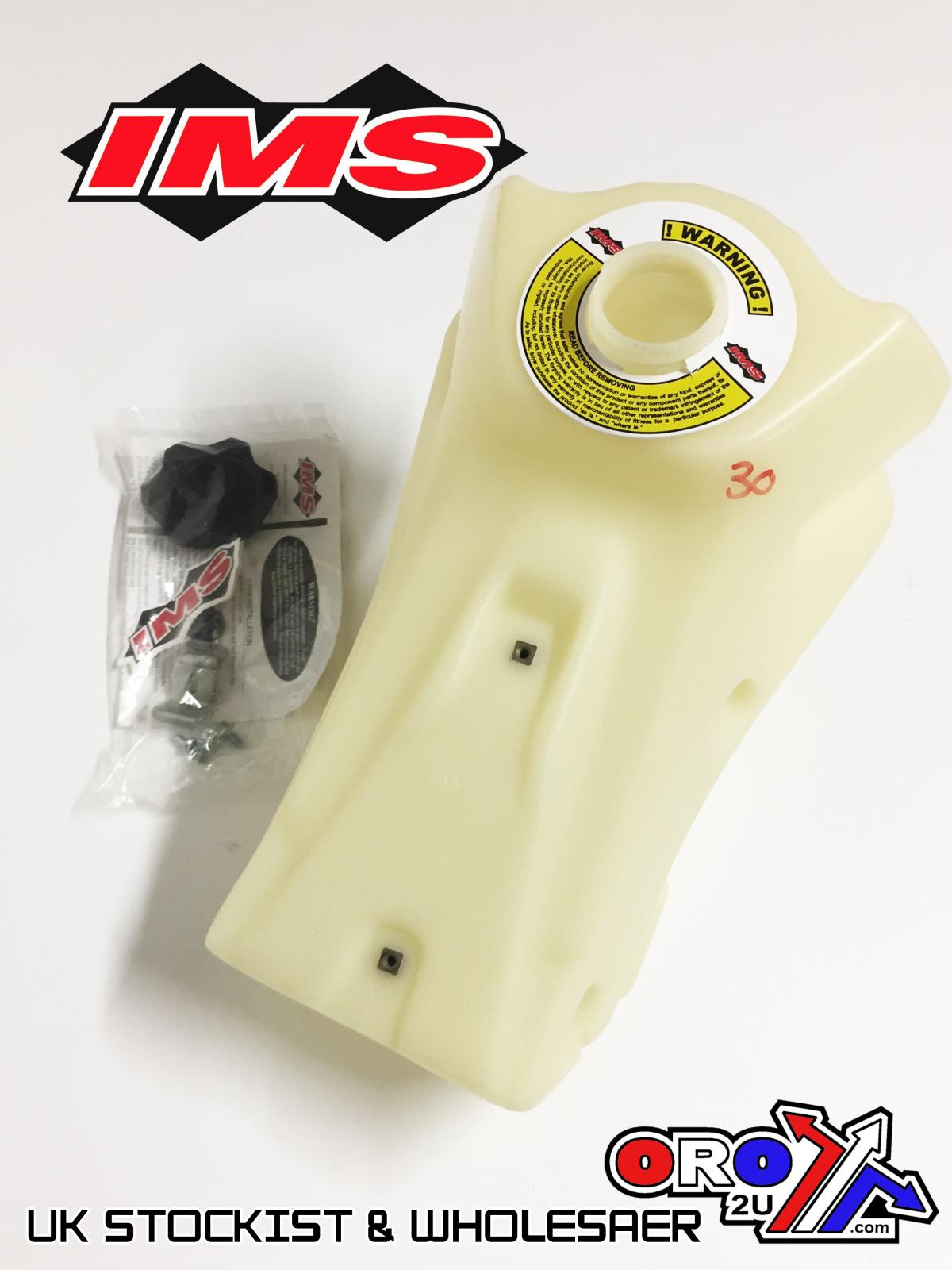 IMS Natural 2.3 gal Fuel Tank+Screw Cap Kawasaki KX250F 2017-2020