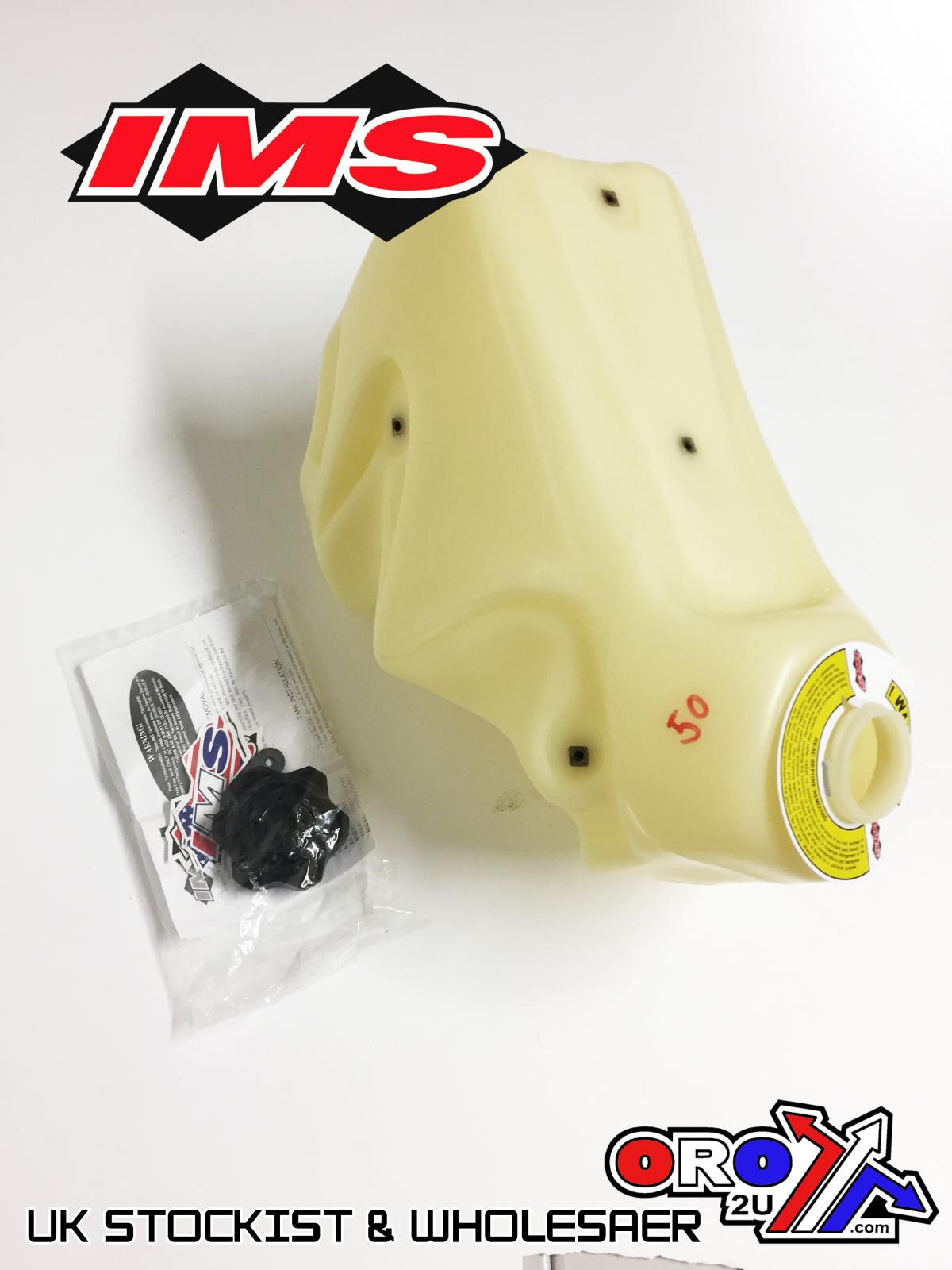 IMS Natural 3.2 gal Fuel Tank+Screw Cap Yamaha YZ125/250 02-21, YZ250X 16-21