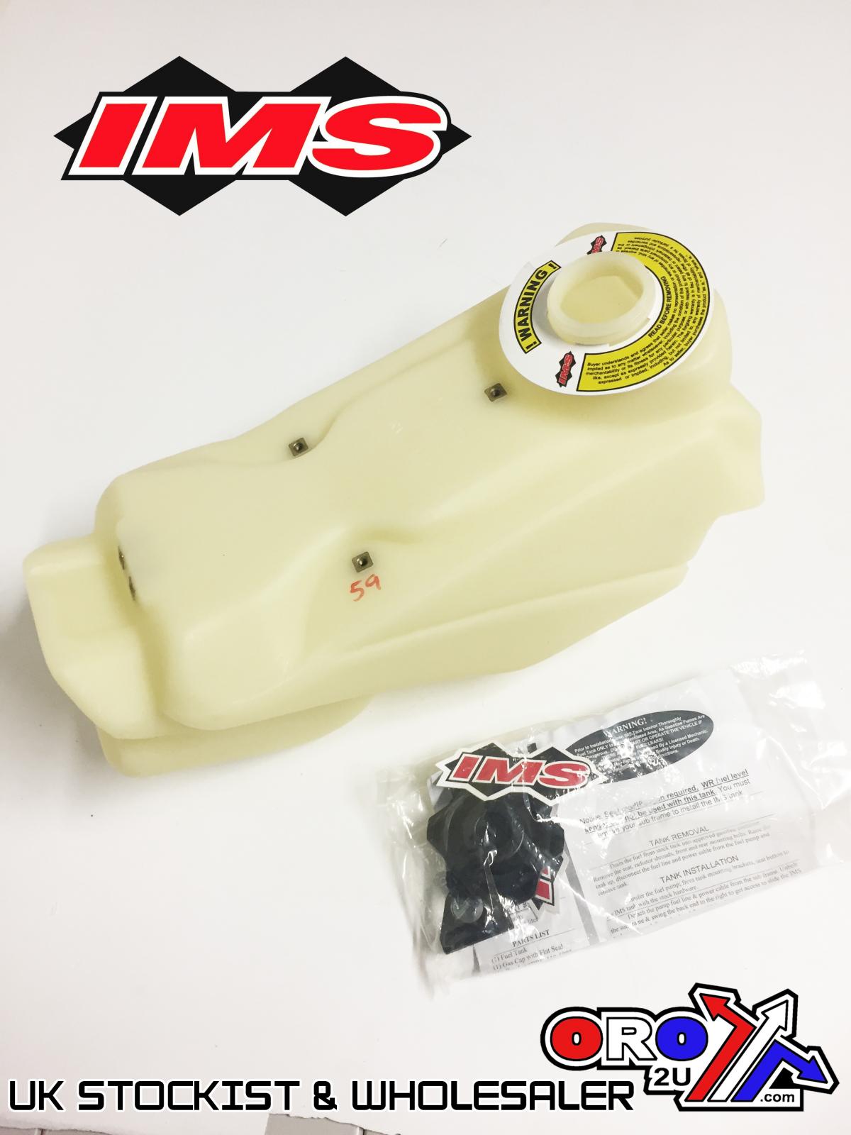 IMS Natural 2.5 gal Fuel Tank+Screw Cap Yamaha YZ250FX 2015-2016