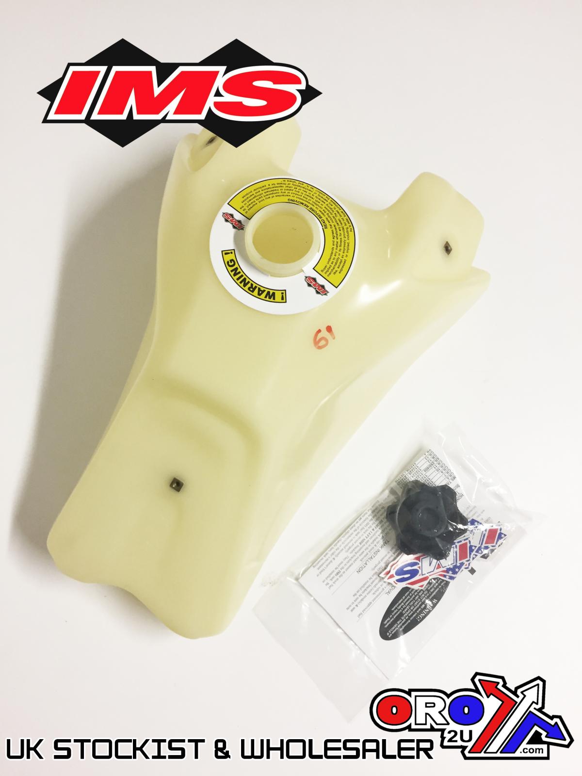 IMS Natural 3.7 gal Fuel Tank+Screw Cap Honda TRX450R 2004-2007