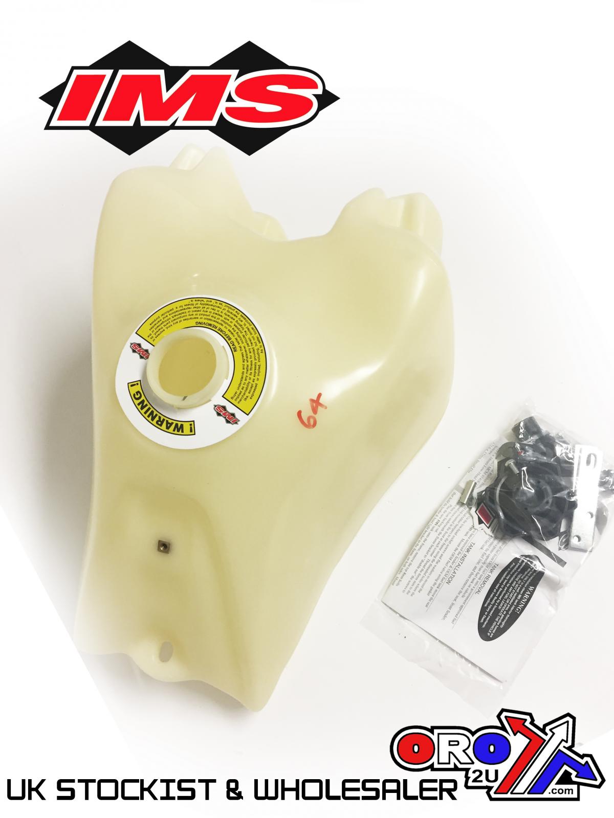 IMS Natural 5.0 gal Fuel Tank+Screw Cap Yamaha YFM660R Raptor 1998-2005