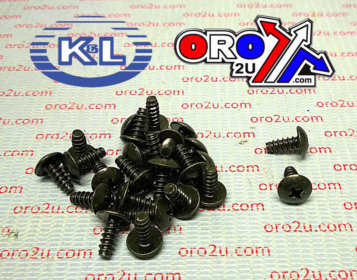 OEM SELF TAPPING SCREWS 4x10 (25PK), HONDA, 33-8351 BLACK PAN, 93903-24280
