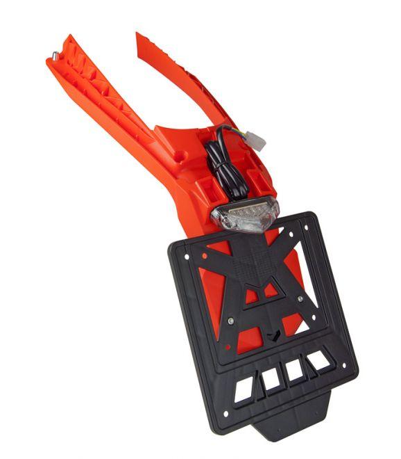 R-TECH KTM LED TAIL-LIGHT & ORANGE NUMBER PLATE EXC/EXC-F 2017-2019