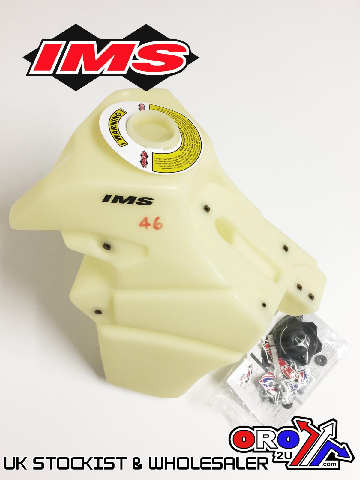 IMS Natural 3.0 gal Fuel Tank+Screw Cap KTM SX125-250 2019-2022, XC250/300 2019