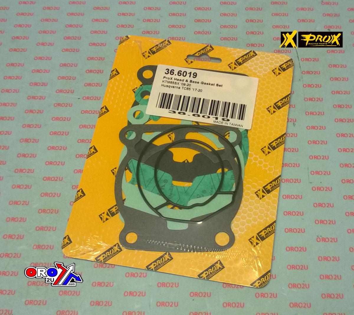 PROX HEAD & BASE GASKET SET KTM SX65 2009-2021, HUSQVARNA TC65 2009-2020