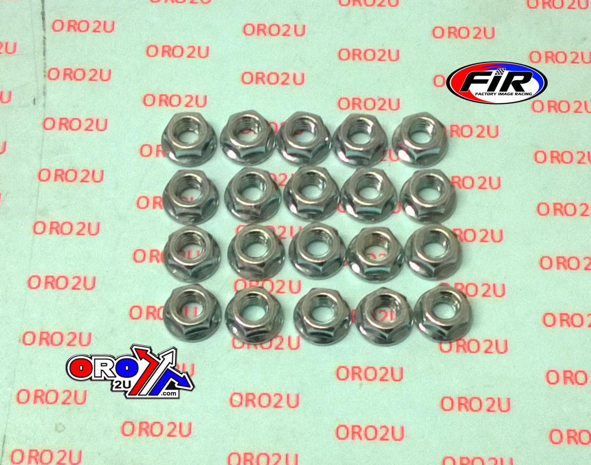 FLANGED NUT M6 PACK 20