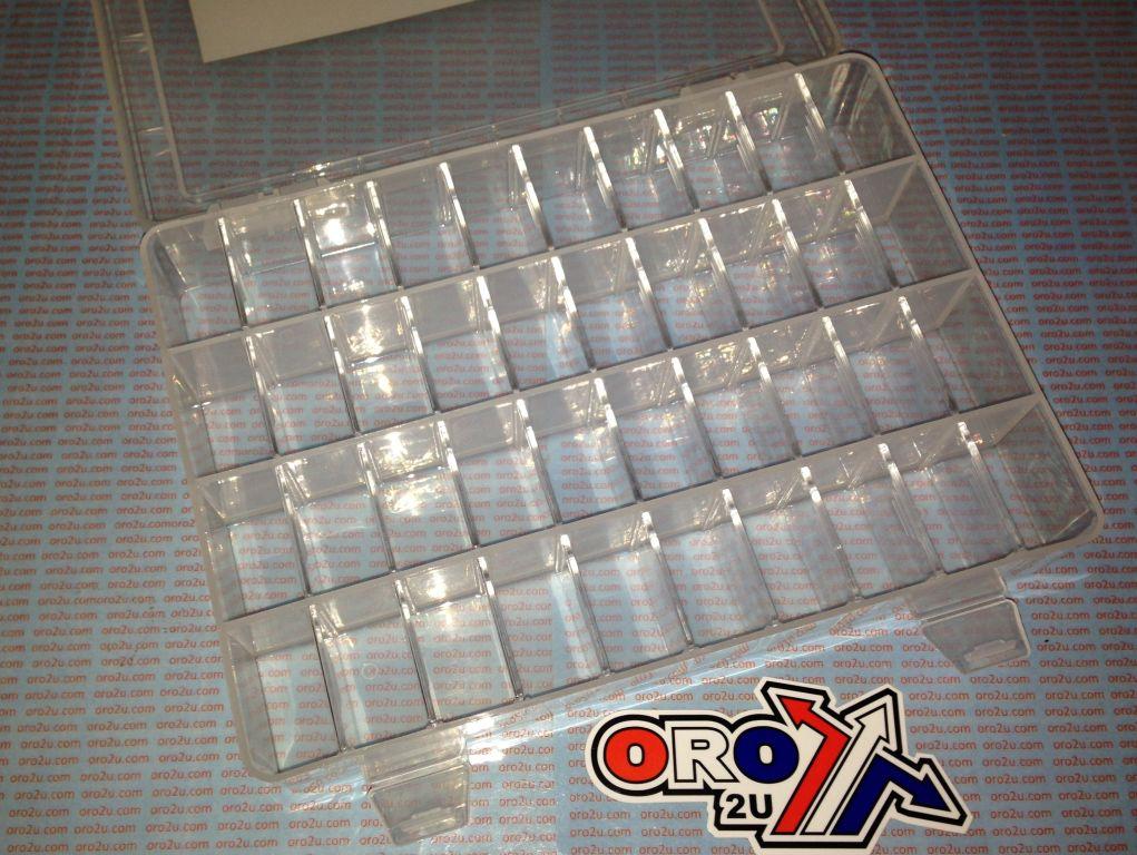 PLASTIC STORAGE BOX 40 SECTIONS, TUB TRAY ORGANISER, JET MAIN PILOT CARB FUEL