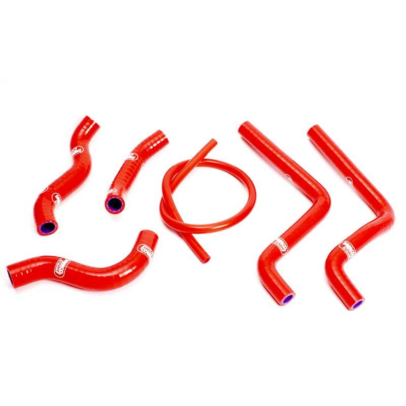 SAMCO HOSE KIT HONDA CR125R 2001-2002, 6 PIECE KIT, RED, HON-29 RD