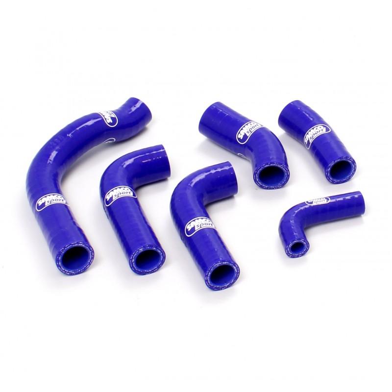 SAMCO HOSE KIT HUSQ TE250/300 14-16, 6 PIECE KIT, BLUE, HUS-19/KTM-58