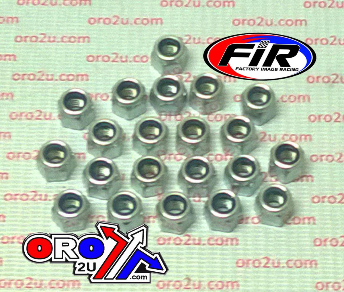NYLOCK M6 NUT PACK/20 REGULAR 8X10mm