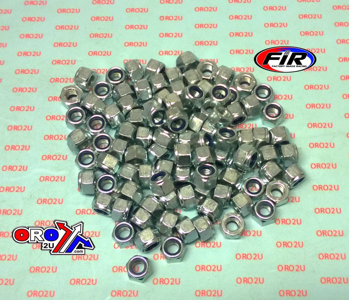 NYLOCK M8 NUT PACK/100 REGULAR 9X13mm