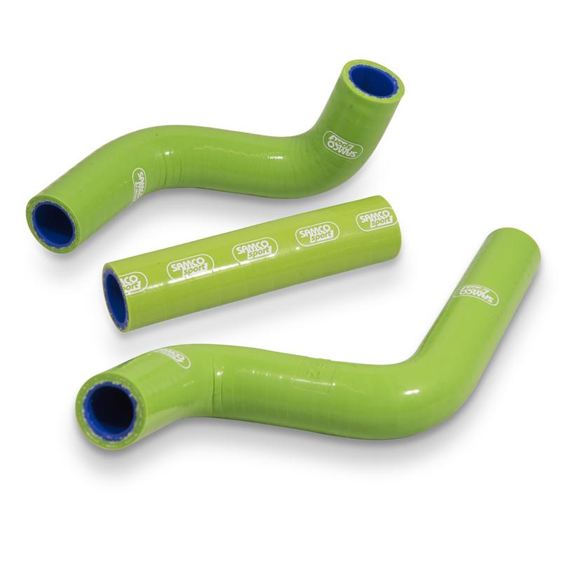 SAMCO HOSE KIT KAWASAKI KX80/85 98-13, 3 PIECE KIT, GREEN, KAW-20 GN