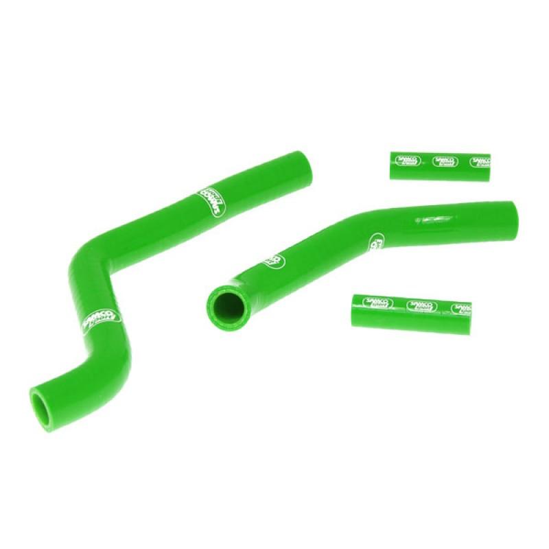 SAMCO HOSE KIT KAWASAKI KX250 1987-1989, 4 PIECE KIT, GREEN, KAW-43 GN