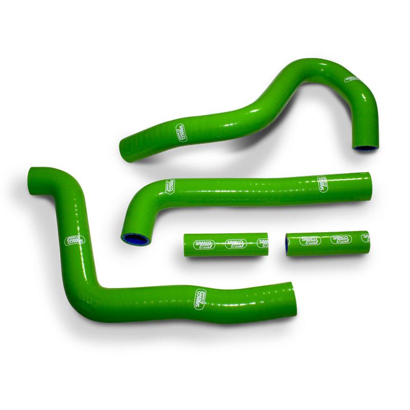 SAMCO HOSE KIT KAWASAKI KX250 2003-2004, 5 PIECE KIT, GREEN, KAW-16 GN