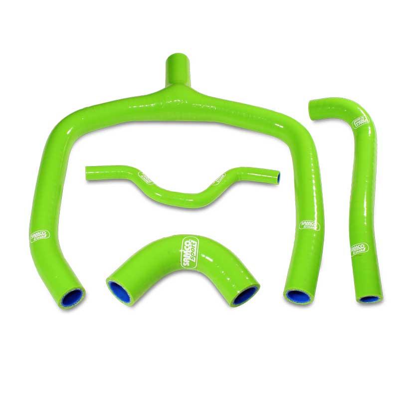 SAMCO HOSE KIT KAWASAKI KX250F 09-16 Y Piece Race Design, 4 PIECE KIT, GREEN