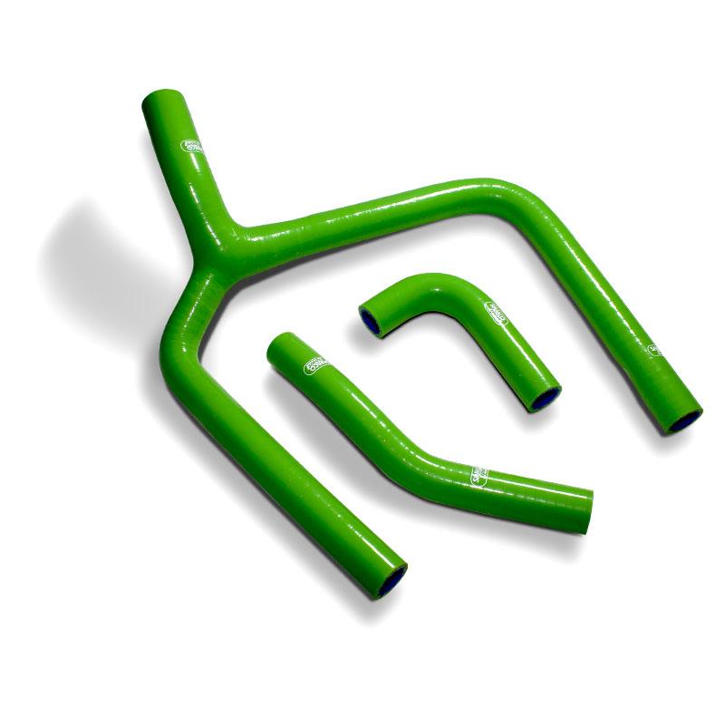 SAMCO HOSE KIT KAWASAKI KX250F 2020 Y DESIGN, 3 PIECE KIT, GREEN, KAW-96 GN