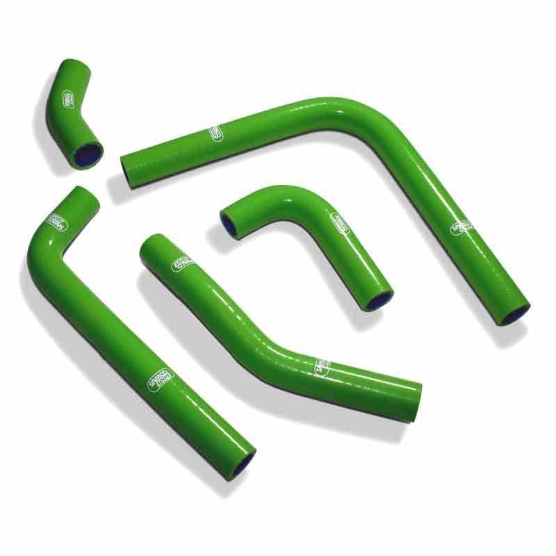 SAMCO HOSE KIT KAWASAKI KX250F 2020 OEM, 5 PIECE KIT, GREEN, KAW-95 GN