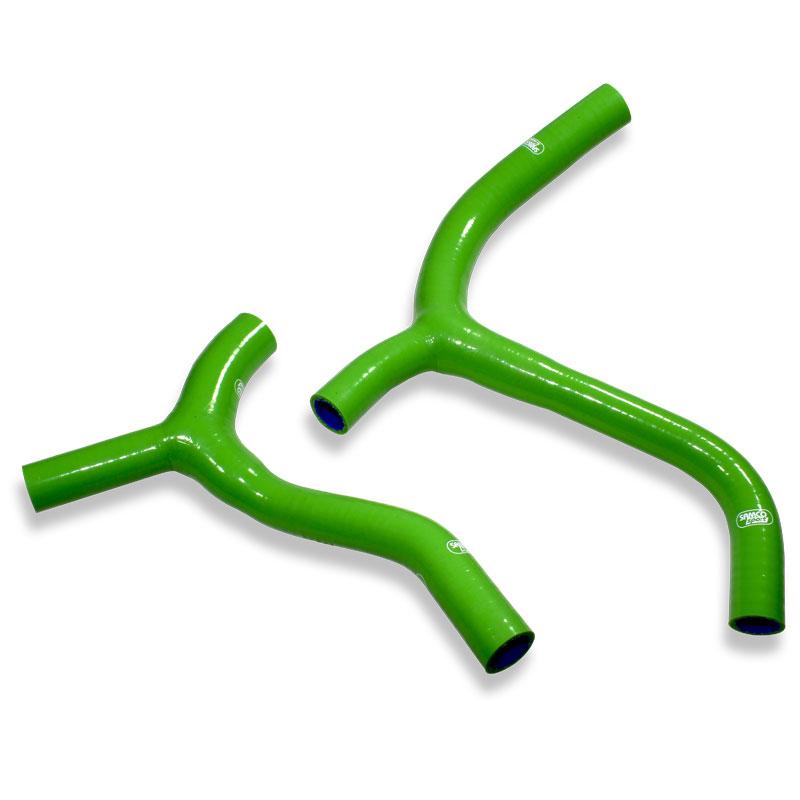 SAMCO HOSE KIT KAWASAKI KX450F 19-20 Y' Piece Race Design, 2 PIECE KIT, GREEN