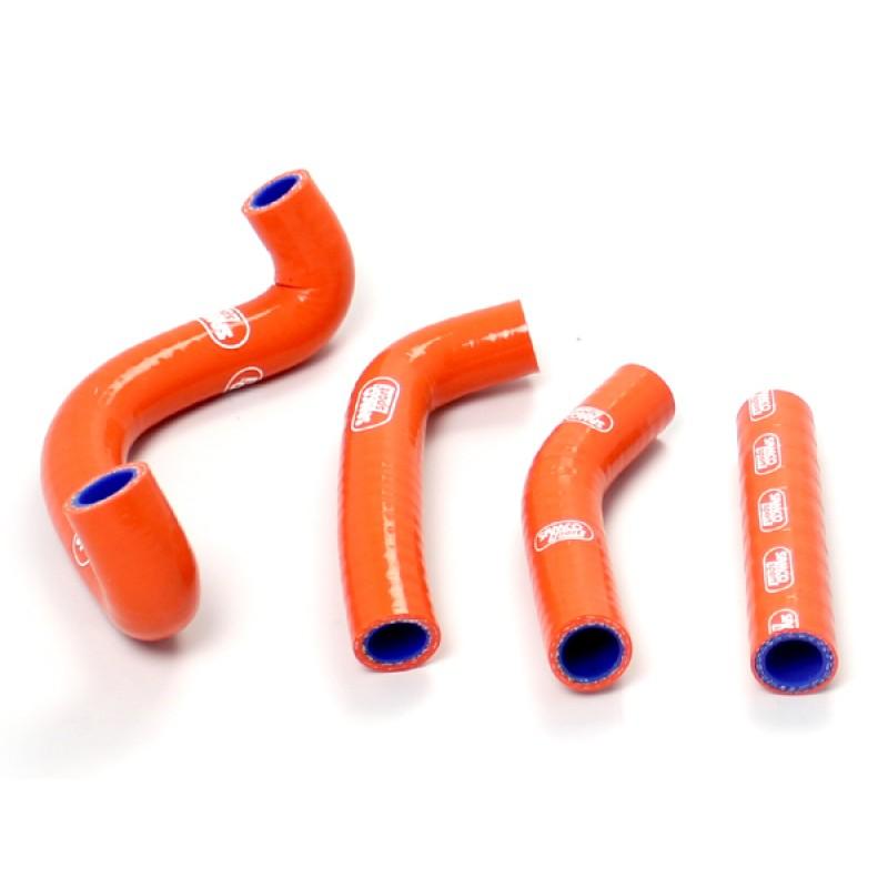 SAMCO HOSE KIT KTM 50 SX 2009-2011, 4 PIECE KIT, ORANGE, KTM-30 OR