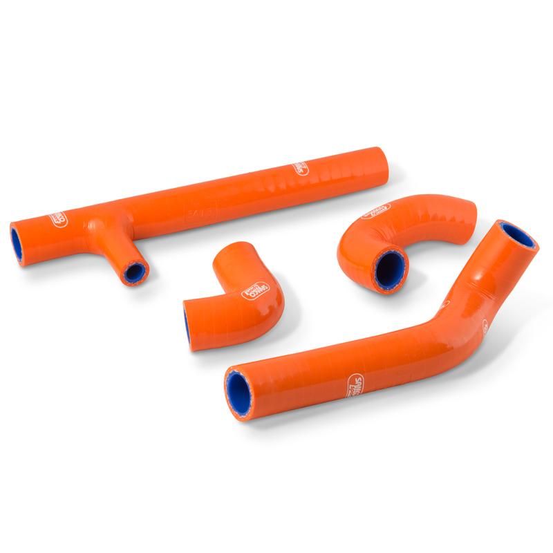 SAMCO HOSE KIT KTM 125/150 XC-W 17-19, 4 PIECE KIT, ORANGE, KTM-89 OR