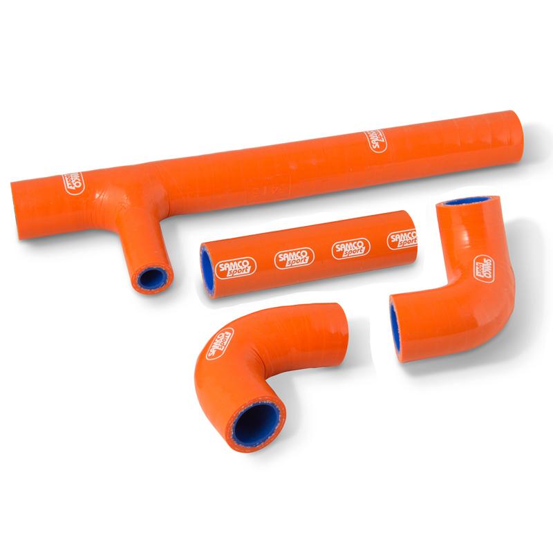 SAMCO HOSE KIT KTM 250/300 EXC 2017, 4 PIECE KIT, ORANGE, KTM-93 OR