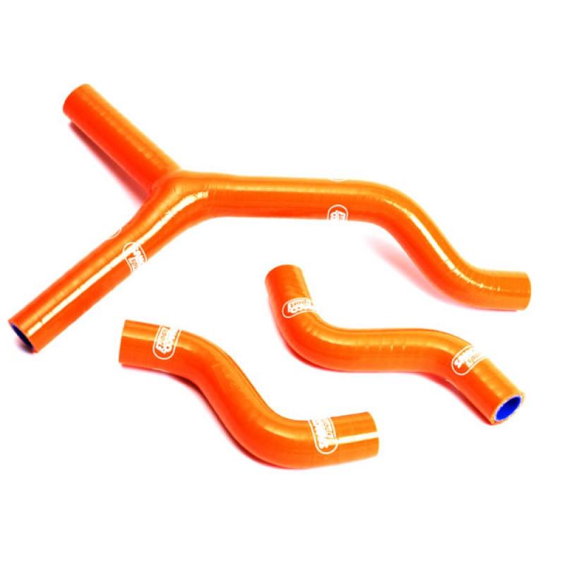 SAMCO HOSE KIT KTM 250 EXC-F 2007, 3 PIECE KIT, ORANGE, KTM-9 OR