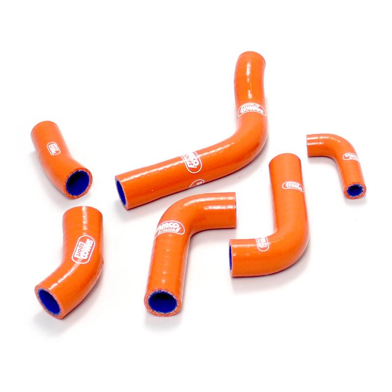 SAMCO HOSE KIT KTM 250 EXC-F 14-16, 350 12-16 OEM Design, 6 PIECE KIT, ORANGE